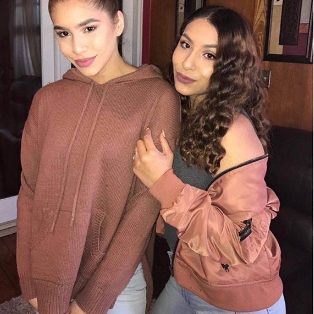 Sweater mauve brown